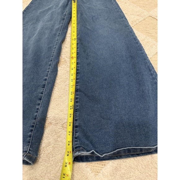 Rewash Brand Jeans Womens S Denim Wide Leg Boho Retro Stretchy - Picture 5 of 6